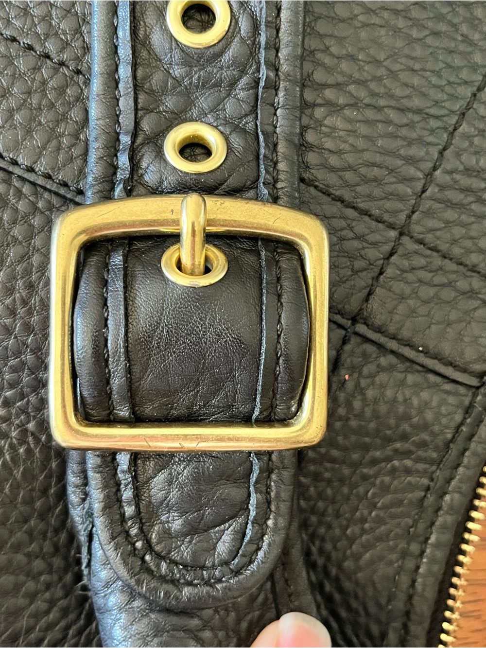 COACH Black Pebbled Leather Ergo Shoulder Bag - Picture 9 of 10